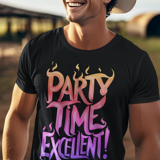 Rainbow Flaming Party Zeit Ausgezeichnet T-Shirt