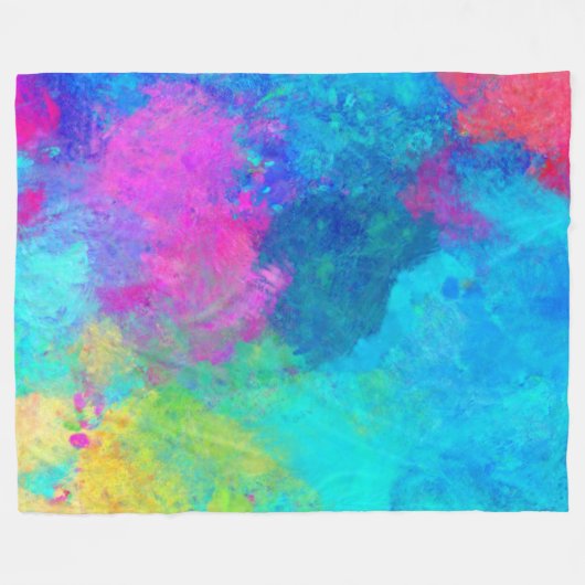Rainbow Fleece Blanket (Vorderseite (Horizontal))