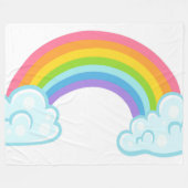 Rainbow Fleece Blanket (Vorderseite (Horizontal))