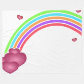 Rainbow Fleece Blanket (Vorderseite (Horizontal))