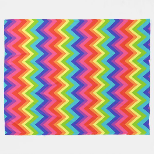 Rainbow Fleece Blanket (Vorderseite (Horizontal))
