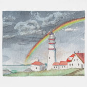 Rainbow Fleece Blanket (Vorderseite (Horizontal))
