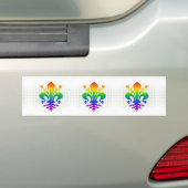 Rainbow Fleur-de-lis Autoaufkleber (Auf Auto)
