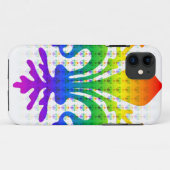 Rainbow Fleur-de-lis Case-Mate iPhone Hülle (Rückseite (Horizontal))