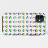 Rainbow Fleur-de-lis Case-Mate iPhone Hülle (Rückseite (Horizontal))