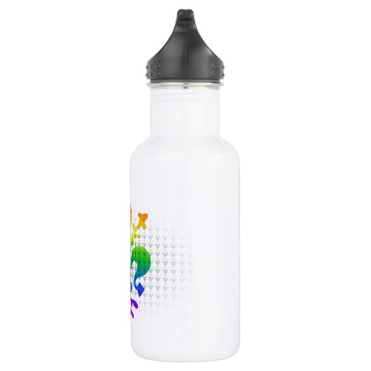 Rainbow Fleur-de-lis Edelstahlflasche (Rechts)