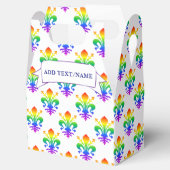 Rainbow Fleur-de-lis-Individuelle Name Geschenkschachtel (Geöffnet)