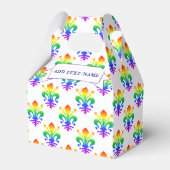 Rainbow Fleur-de-lis-Individuelle Name Geschenkschachtel (Vorderseite)