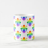 Rainbow Fleur-de-lis Kaffeetasse (Mittel)