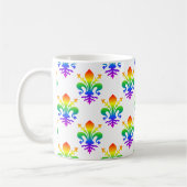 Rainbow Fleur-de-lis Kaffeetasse (Links)
