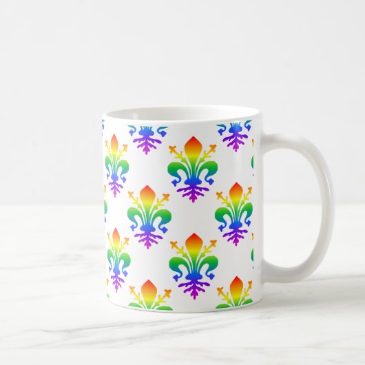 Rainbow Fleur-de-lis Kaffeetasse (Rechts)