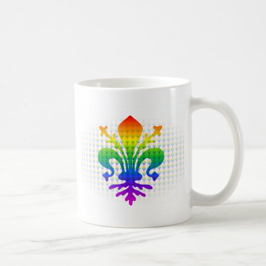 Rainbow Fleur-de-lis Kaffeetasse (Rechts)