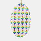 Rainbow Fleur-de-lis Keramikornament (Rechts)