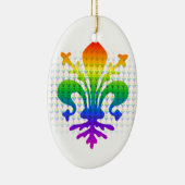 Rainbow Fleur-de-lis Keramikornament (Rechts)