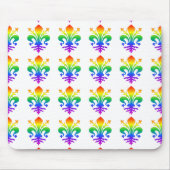 Rainbow Fleur-de-lis Mousepad (Vorne)
