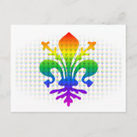 Rainbow Fleur-de-lis