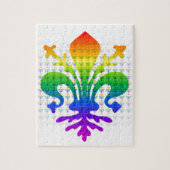 Rainbow Fleur-de-lis Puzzle (Vertikal)