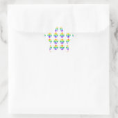 Rainbow Fleur-de-lis Stern-Aufkleber (Tasche)