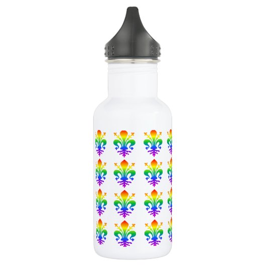 Rainbow Fleur-de-lis Trinkflasche (Links)