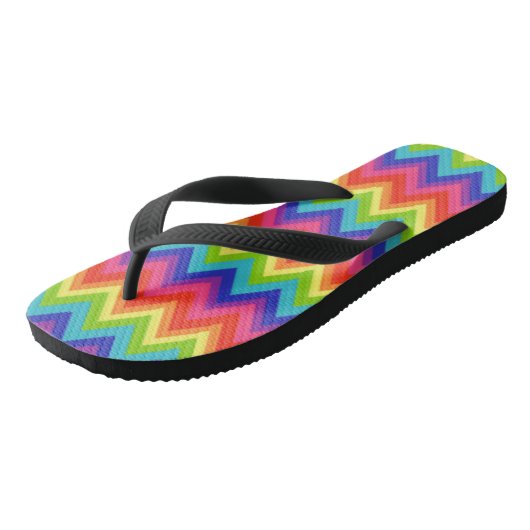 Rainbow Flip Flops Badesandalen (Schrägansicht)