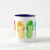 Rainbow Flip Flops Tasse (Zentrum)