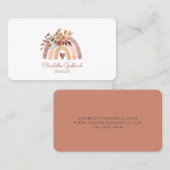 Rainbow Flora Doula Business Card Visitenkarte (Vorne/Hinten)