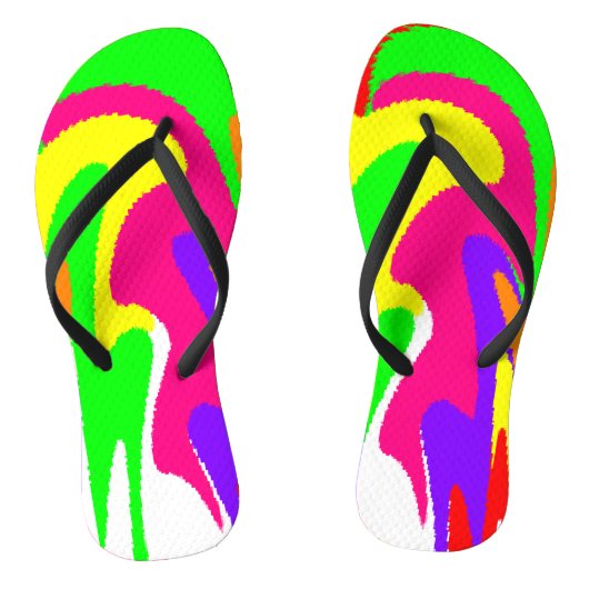 ‚Rainbow Floral‘ Badesandalen (Fußbett)