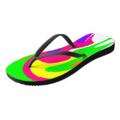 ‚Rainbow Floral‘ Badesandalen (Schrägansicht)