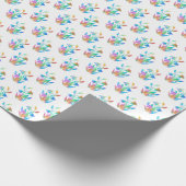 Rainbow Floral Clumps Geschenkpapier (Ecke)