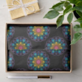 Rainbow Floral Fountain Mandala Polka Dots Seidenpapier (Geschenk)