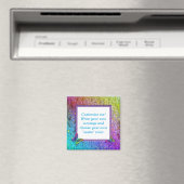 [Rainbow Floral Frame] Abstrakt mit Schmetterlinge Magnet (In Situ (Geschirrspüler))