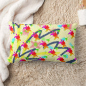 Rainbow Floral Pattern Lendenkissen (Decke)