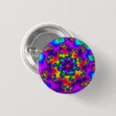 Rainbow Floral Sprinkles Button (Vorne & Hinten)