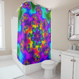 Rainbow Floral Sprinkles Duschvorhang