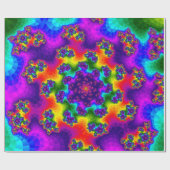 Rainbow Floral Sprinkles Geschenkpapier (Flach)