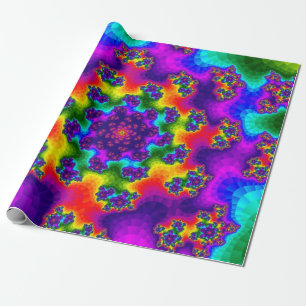 Rainbow Floral Sprinkles Geschenkpapier