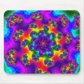 Rainbow Floral Sprinkles Mousepad (Vorne)
