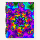 Rainbow Floral Sprinkles Notizblock (Vorderseite)