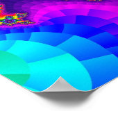 Rainbow Floral Sprinkles Poster (Ecke)