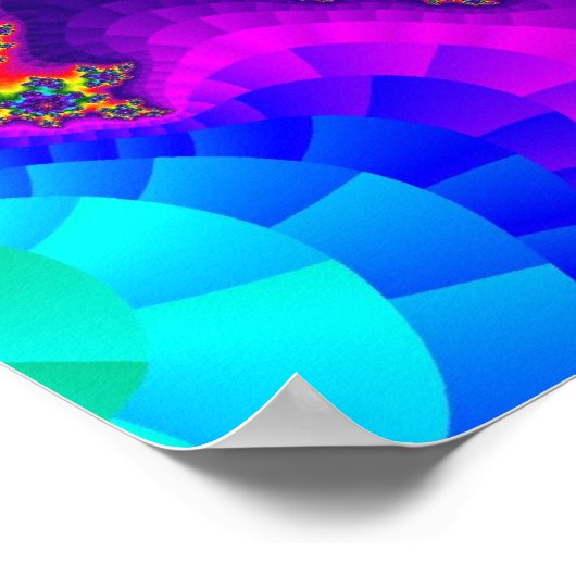 Rainbow Floral Sprinkles Poster (Ecke)