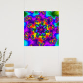Rainbow Floral Sprinkles Poster (Küche)