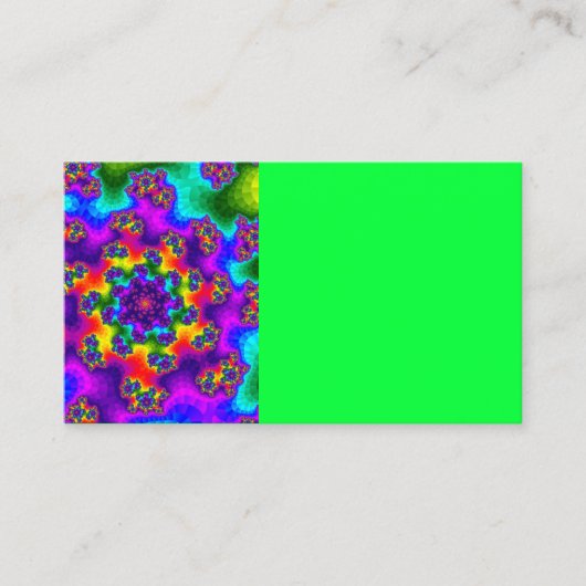 Rainbow Floral Sprinkles Visitenkarte (Vorderseite)