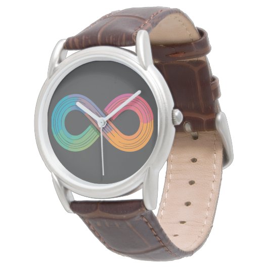 Rainbow Flow Armbanduhr (Schrägansicht)