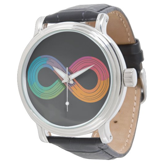 Rainbow Flow Armbanduhr (Schrägansicht)