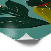 rainbow flowers poster (Ecke)