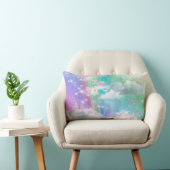 Rainbow fluffy Clouds Baby Girl Lendenkissen (Stuhl )