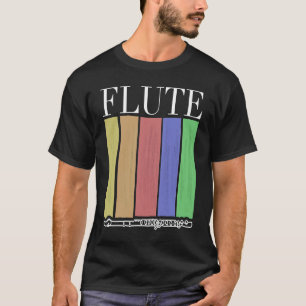 RAINBOW FLUTE MUSICAL INSTRUMENT Color Beat Music T-Shirt