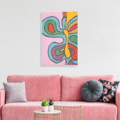 Rainbow Flutterfly Leinwanddruck (Insitu (Wohnzimmer))