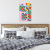 Rainbow Flutterfly Leinwanddruck (Insitu (Schlafzimmer))