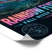 Rainbow Flyfish Fall River Nur Fly Poster (Ecke)